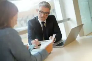 Nashville motorcycle wreck attorney meets with client who was Injured in a Nashville motorcycle wreck
