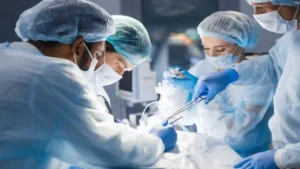 doctors in surgery which would result in a birth injury claim