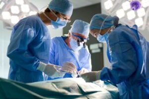 operation on patient who became a victim of medical malpractice