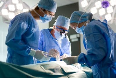 operation on patient who became a victim of medical malpractice