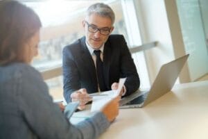 Nashville Uber and Lyft Accident Lawyer meets with client who was involved in an Uber or Lyft accident