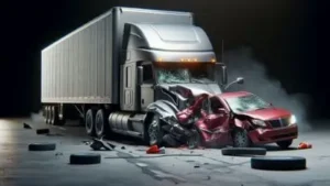 trailer truck smashes small car, whose family will need a Nashville Trailer Truck Accident Lawyer
