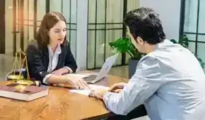 Brentwood truck wreck lawyer meets with client who was hit by a truck in Brentwood