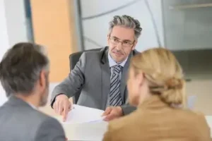 Tennessee Child Birth Malpractice Lawyer meets with clients: wife suffered a birth injury malpractice