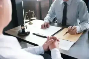 Cervical Dystonia birth injury lawyer meets with client whose son developed Cervical Dystonia Birth Injury caused by medical negligence