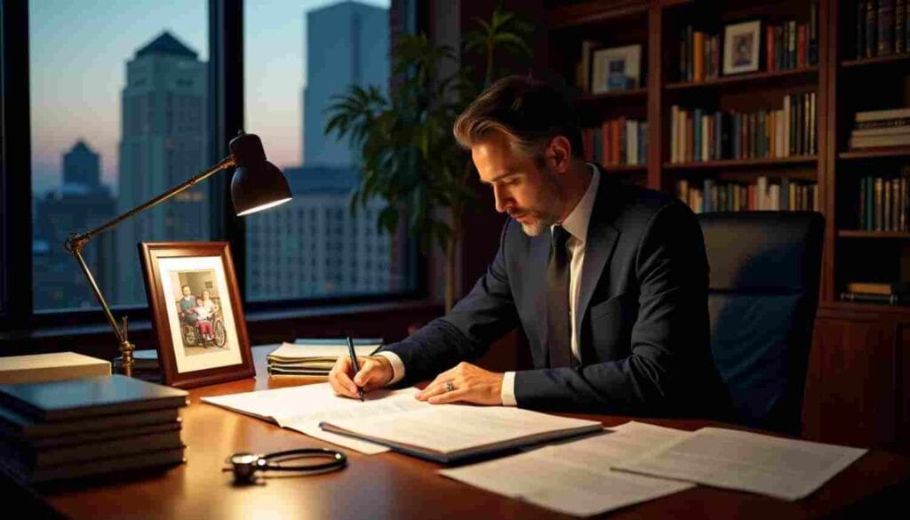 Nashville Infant Skull Fracture Lawyer, meets with client about infant skull fracture and medical malpractice