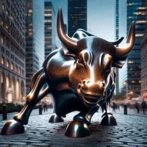 Bull depicting stock crash in Fortrea class action Lawsuit