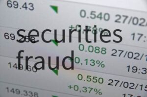 securities fraud in black over white stock ticker used in Krispy MicroStrategy class action lawsuit