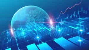 world economy theme showing drastic losses used in the Elevance Health Lawsuit.