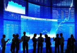 Silhouette of Stock Market Discussion about stock drop in UroGen action Lawsuit