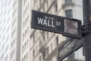 1980s picture of wall street sigh in NY city used in Broadmark Lawsuit
