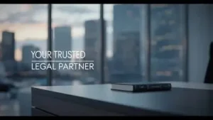 Office in high rise building saying your trusted legal partner used in Centene lawsuit