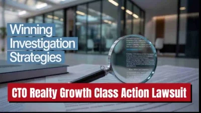 Winning investigation strategies used in CTO Realty Growth class action Lawsuit
