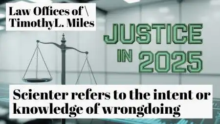 Justice in 2025 in gree on light green backboard, used in Securities Class Action Lawsuits