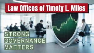 strong governance matters in white on green background used in Securities Class Action Lawsuits