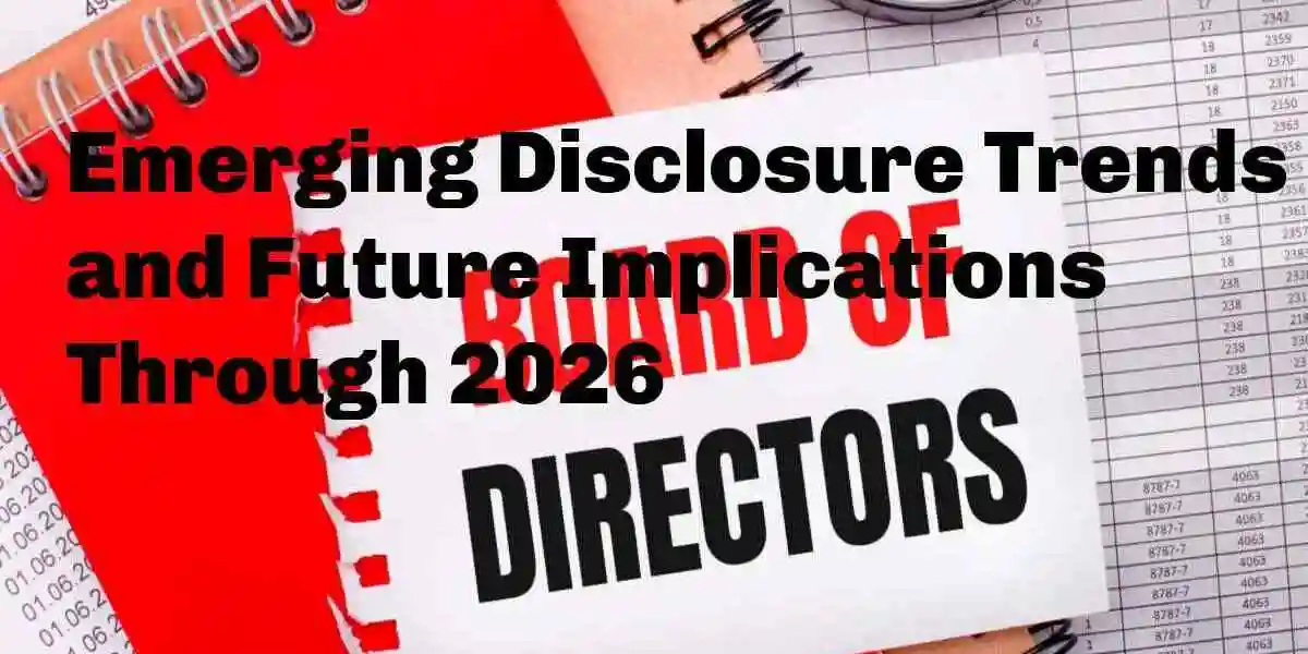 On a light background - reports, a magnifying glass, brown and red notepads, and a white notepad with the text BOARD OF DIRECTORS. Business concept used Corporate Disclosures and Omissions