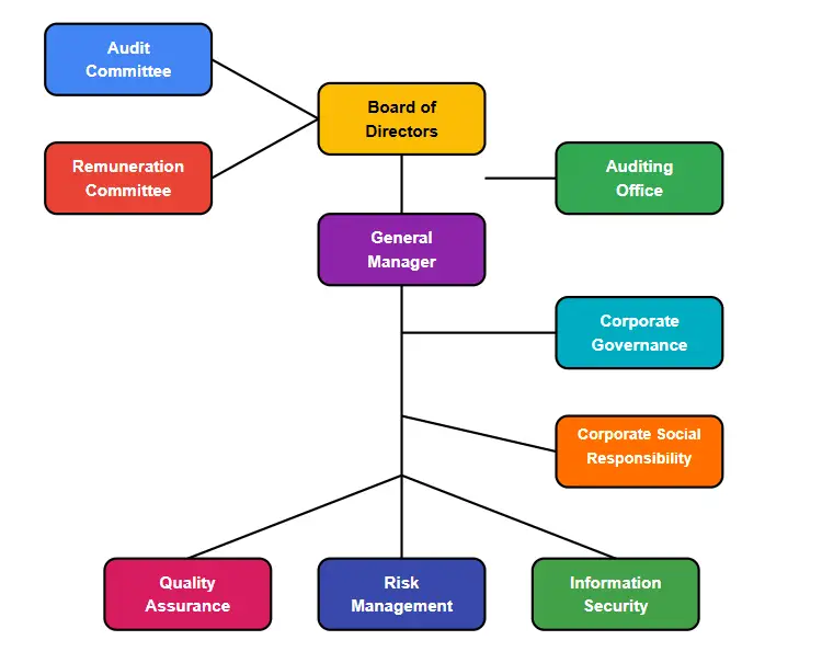 corporate governance chart used in Understanding Internal Controls