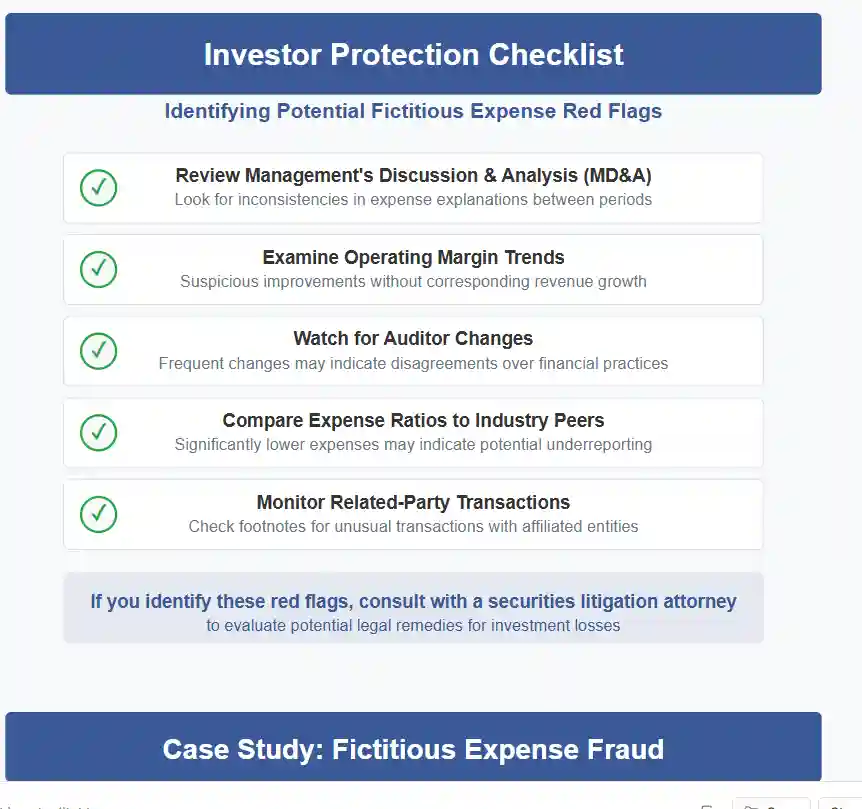 shareholder protection checklist used in False and Misleading Financial Statements