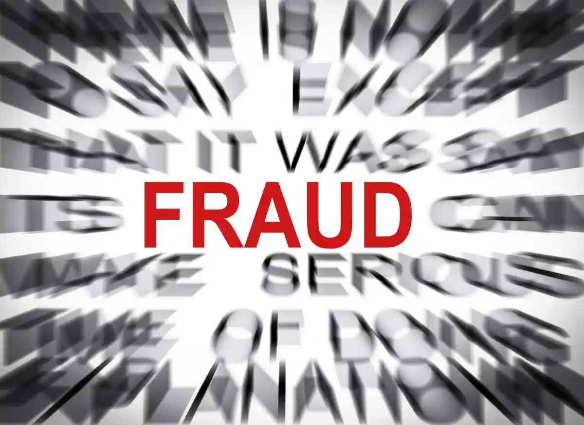 Blured text with focus on FRAUD used in The Pressure to Beat-the-Street