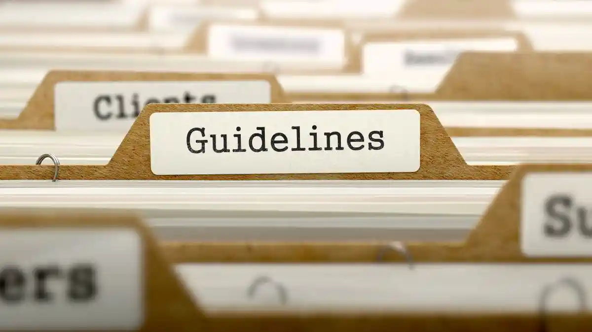 manila folders that have tab that says guidelines used in Employee Training on Code of Conduct