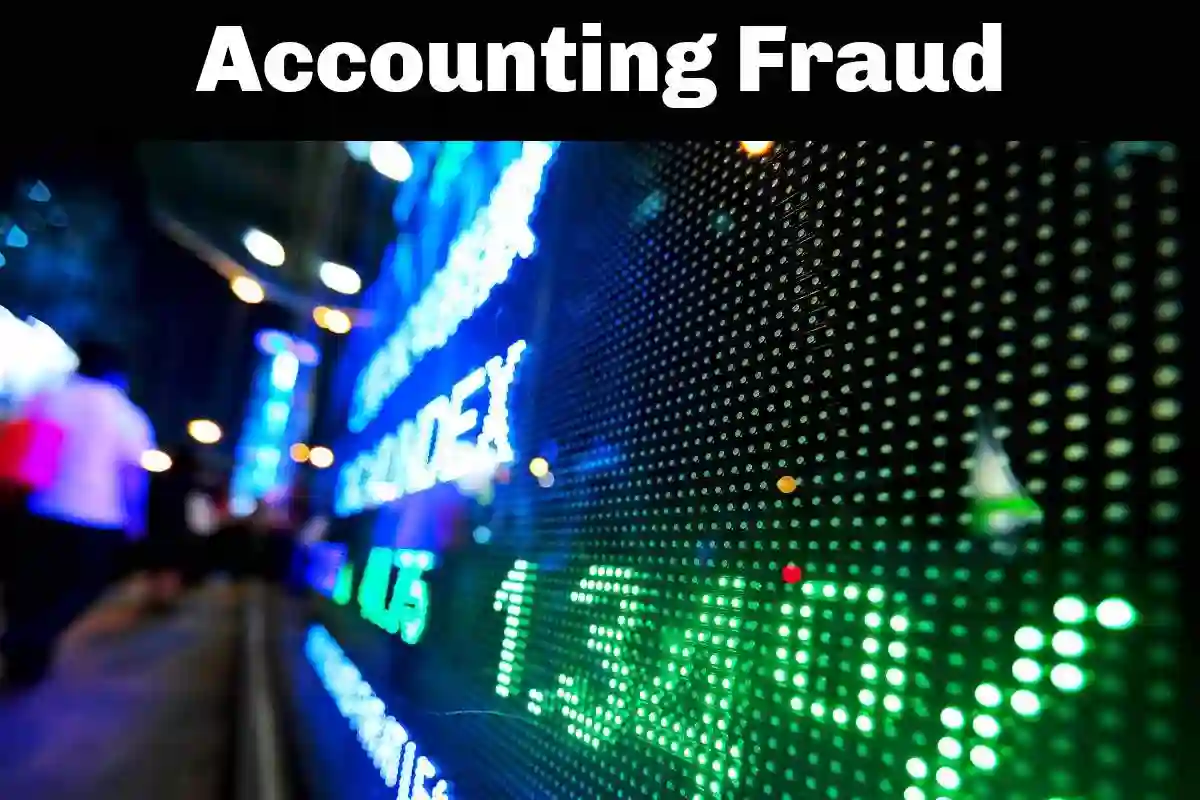 outside stock chart at night used in Falsifying Financial Statements