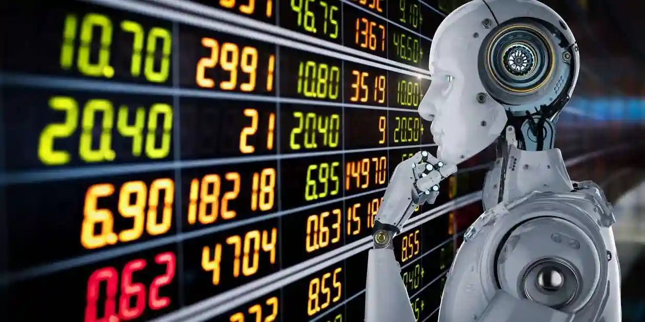 3d rendering humanoid robot analyze stock market used in Asset Misappropriation and Accounting Fraud