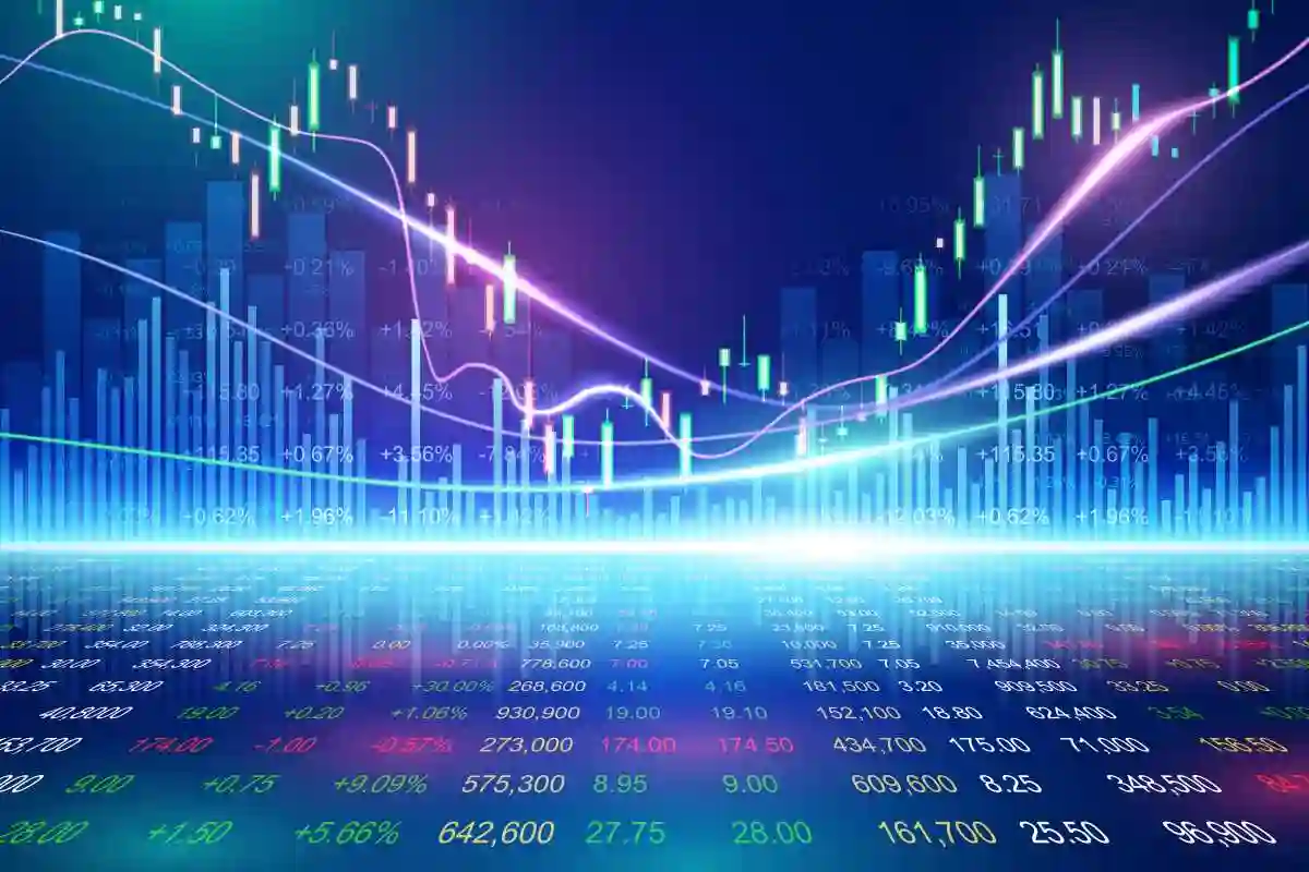 Stock exchange concept, vector background used in Section 11 of the Securities Act