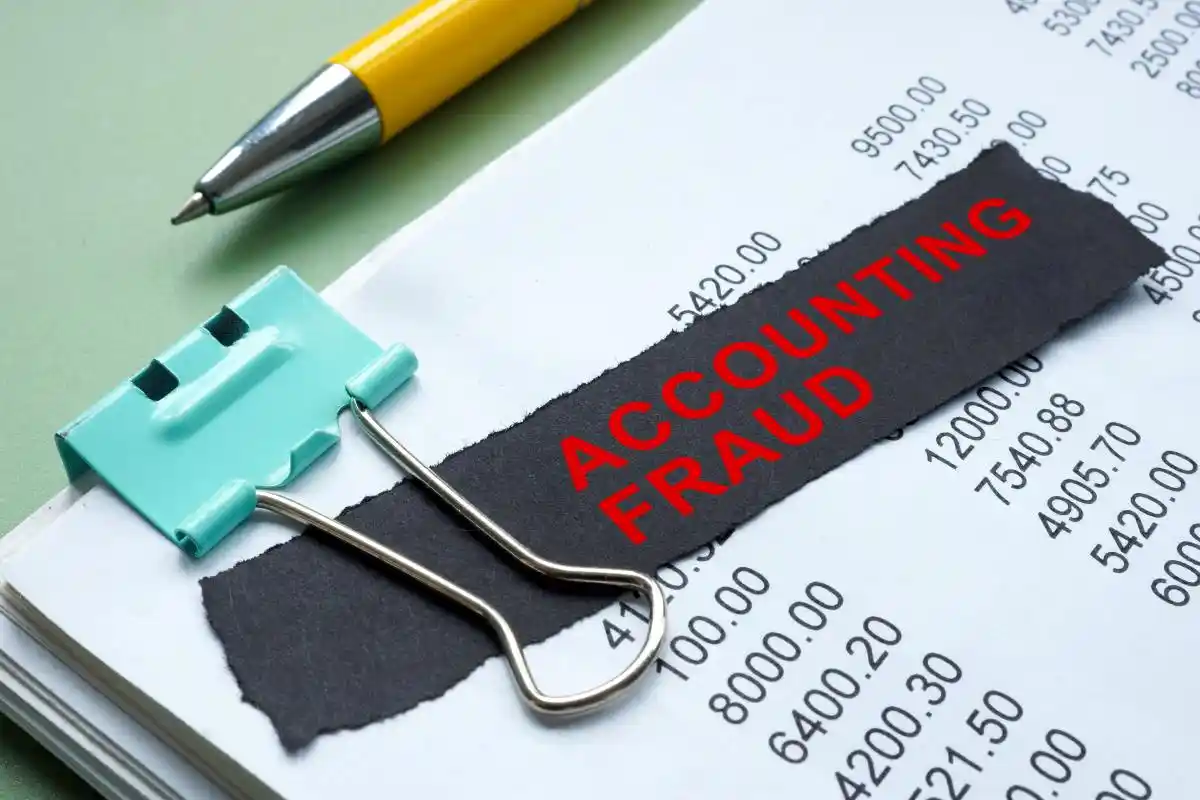 accounting fraud in red on black strip used in What Is an Accounting Misstatement? 