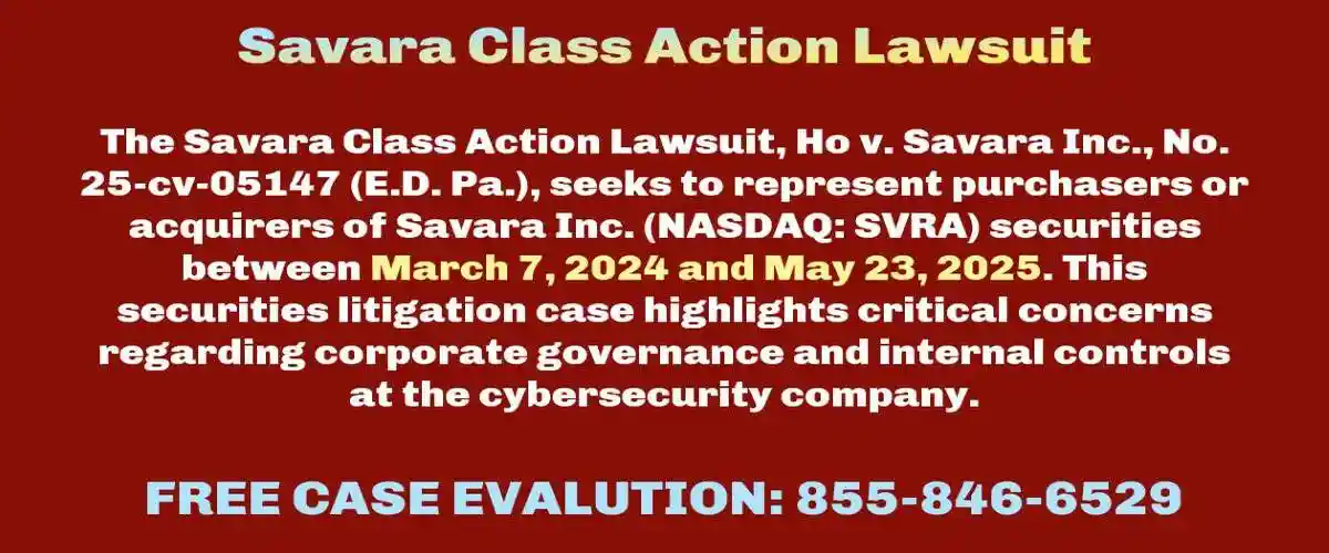 Savara Class Action Lawsuit