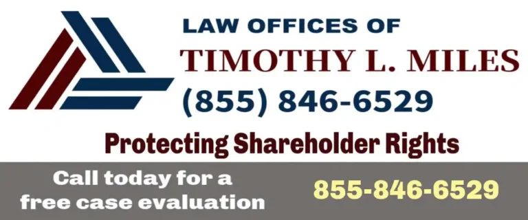 logo law office tim miles and used in the Accounting fraud and Corporate Governance
