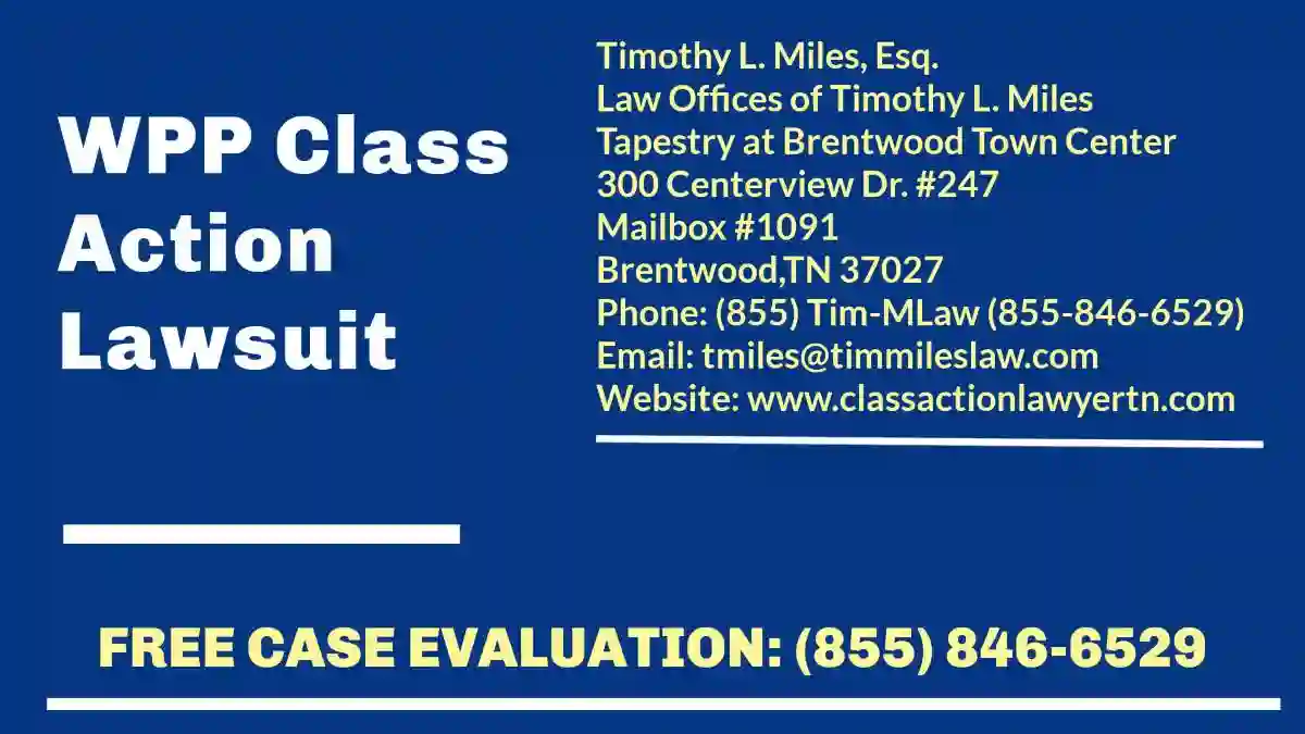 law firm add, used in WPP Class Action Lawsuit