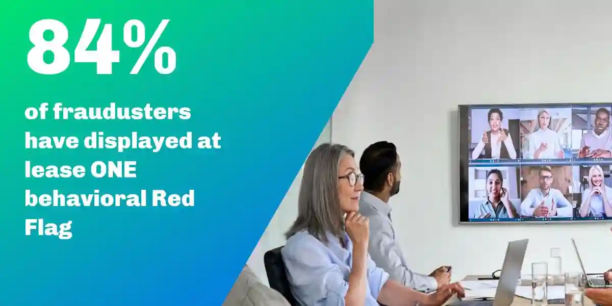 84 percent of fraudsters show at lease one red flag used in Understanding Financial Statement Fraud
