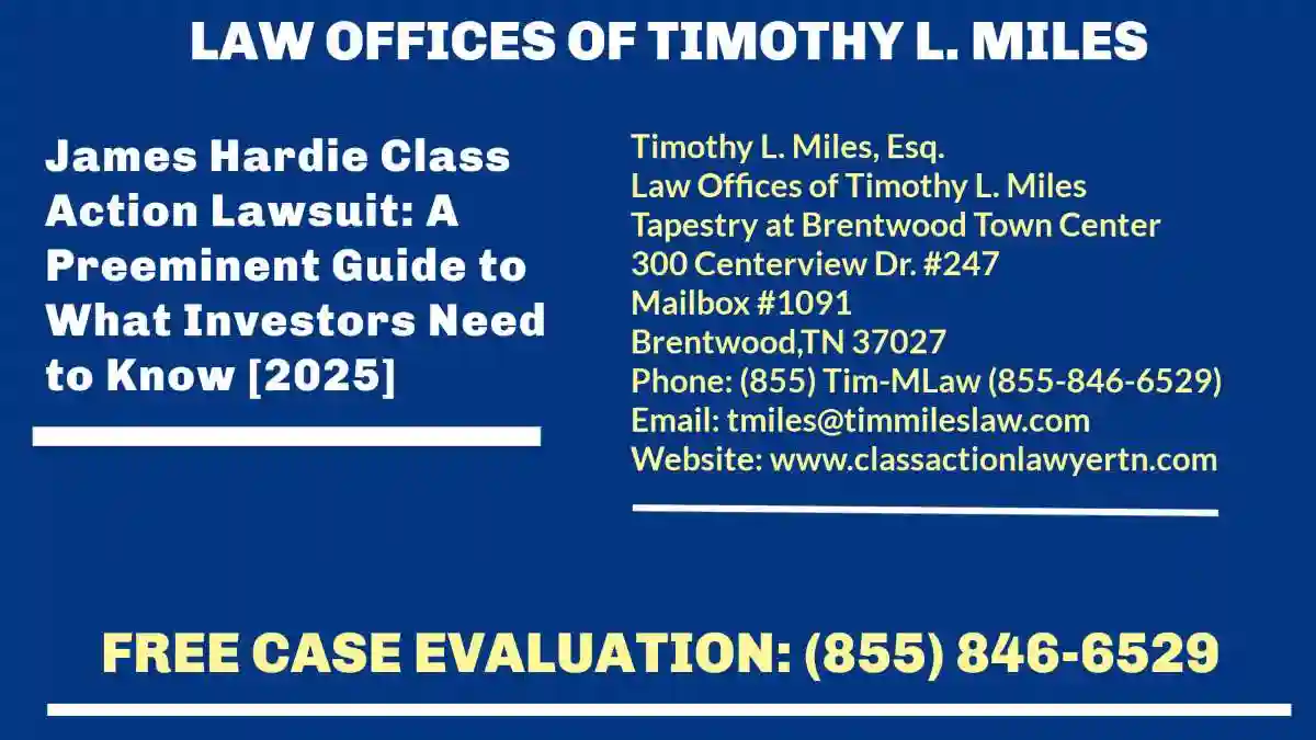 James Hardie Class Action Lawsuit