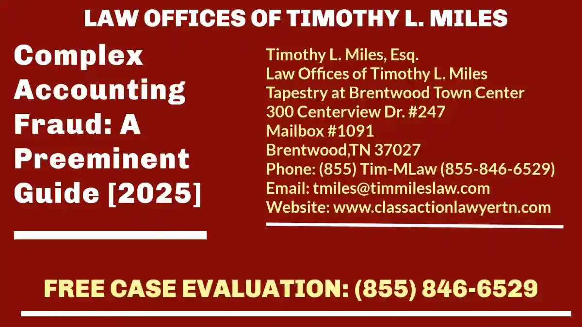 law firm ad used in Complex Accounting Fraud