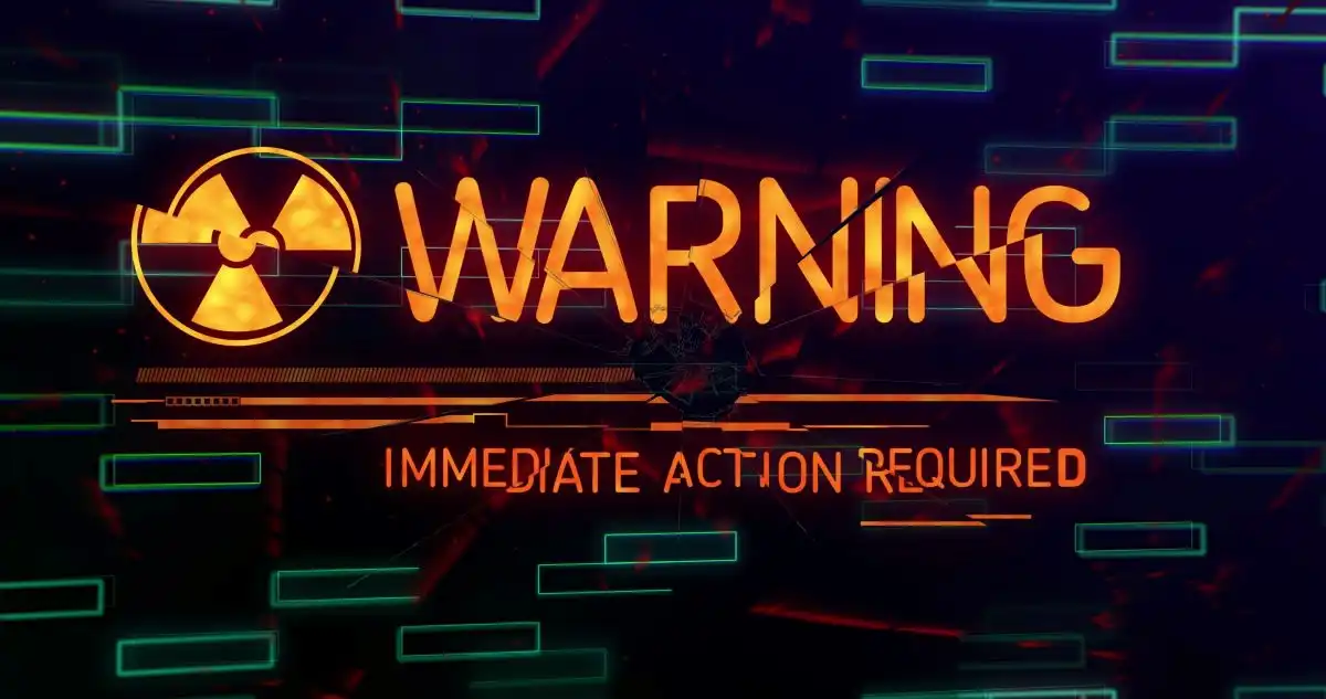Image warning over black background with rectangles. image games and entertainment concept digitally generated image. Used in Financial Statement Fraud Red Flags. 