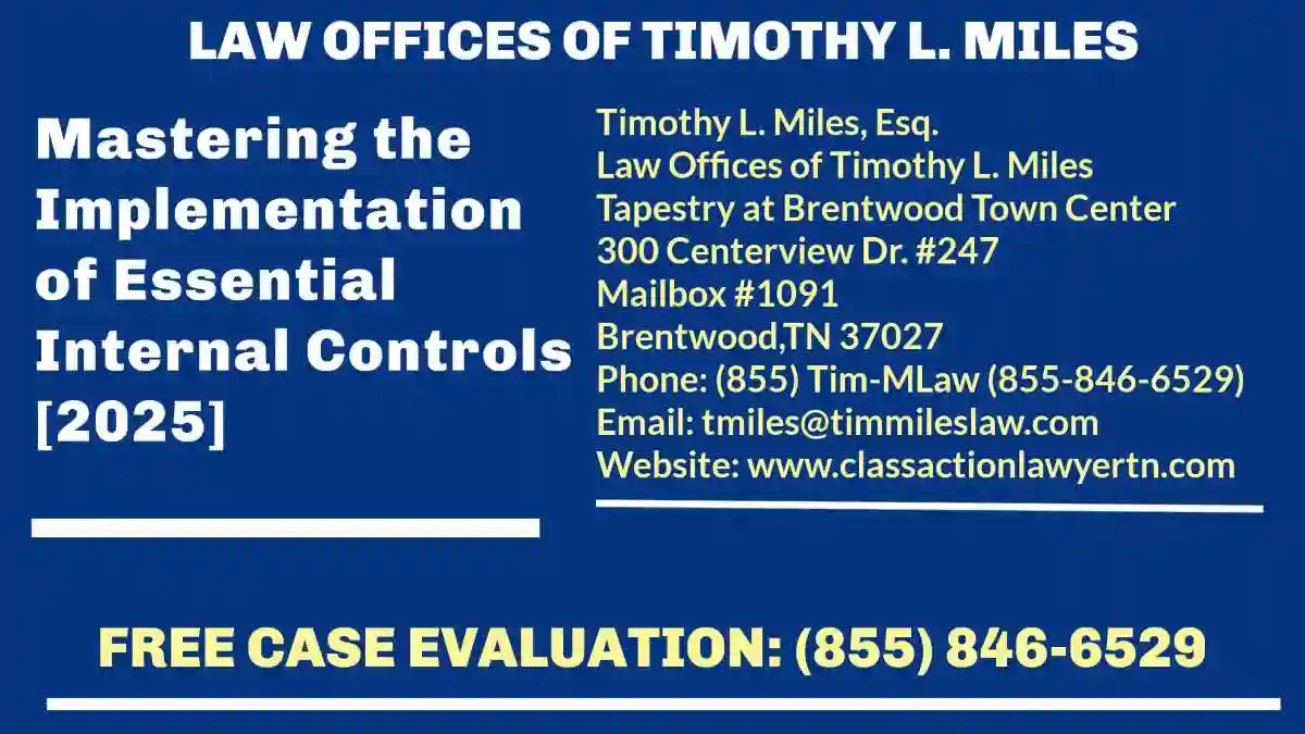 Implementation of Essential Internal Controls