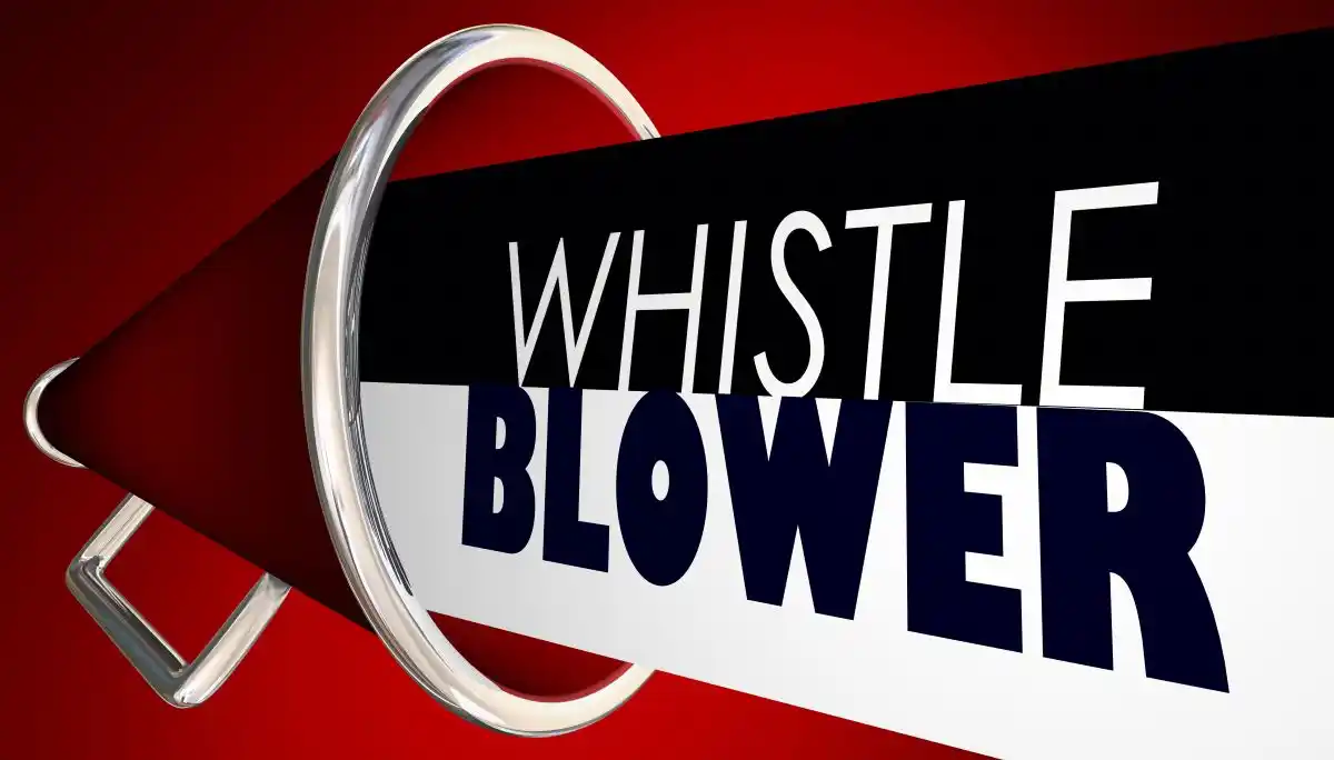 whistleblower power in white and blue and black and white background used in Whistleblower Lawsuits and Programs