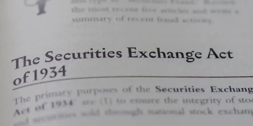 Securities Exchange Act of 1934 used in securities fraud litigation