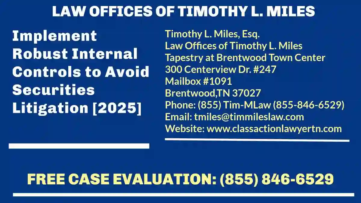 Implement Robust Internal Controls