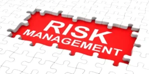 risk management in red on white in strong internal controls