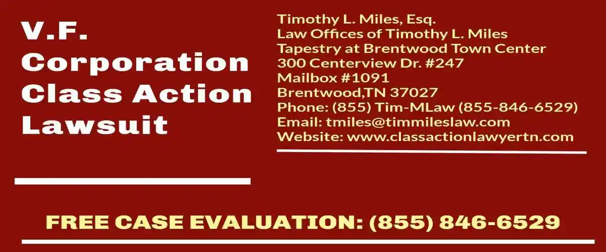  firm ad used in V.F. Corporation Class Action Lawsuit