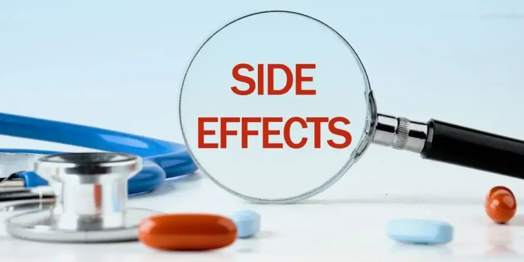 side effects in red looking through magnifying lens used in Nashville Depo-Provera Meningioma Lawyer