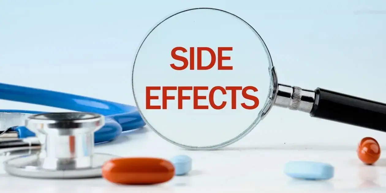 side effects in red looking through magnifying lens used in Nashville Depo-Provera Meningioma Lawyer