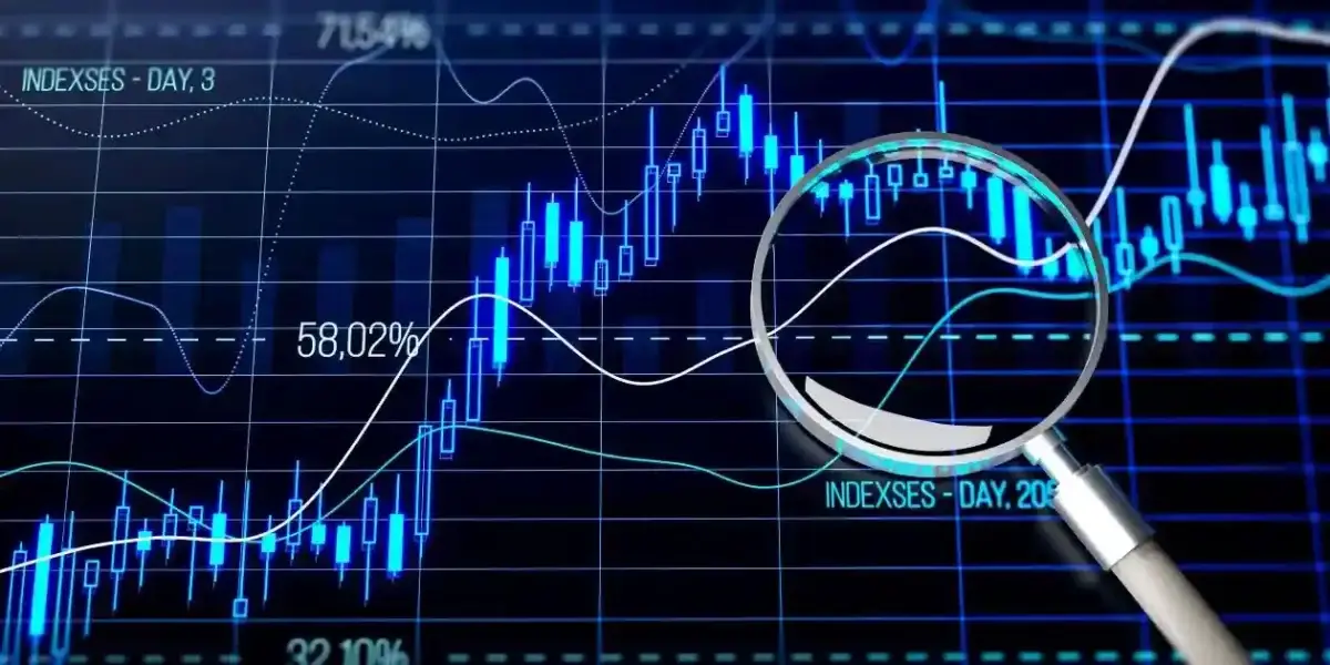 Detailed financial market analysis under magnification. 3D Rendering in Avantor class action lawsuit