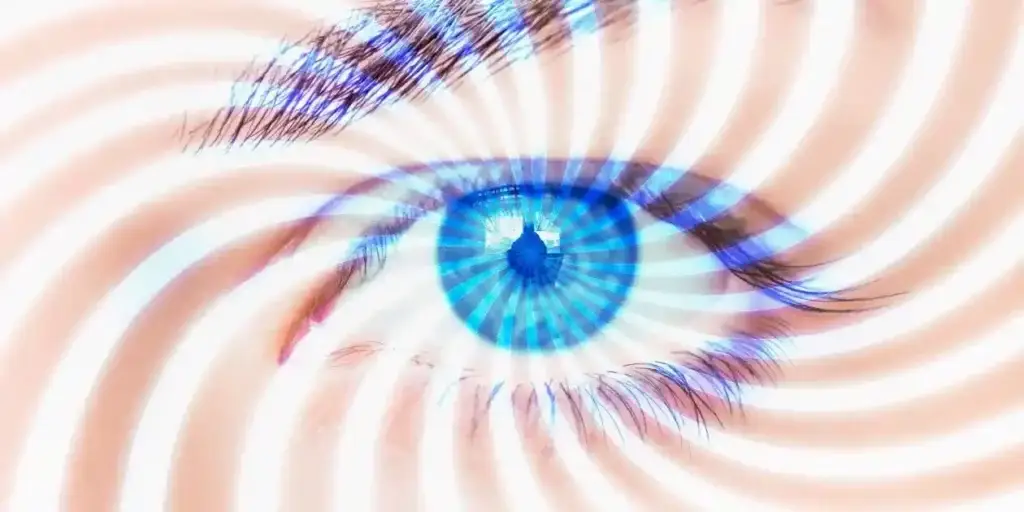 close up of a female with a beautufl ble eyes used in Saxenda and vison loss