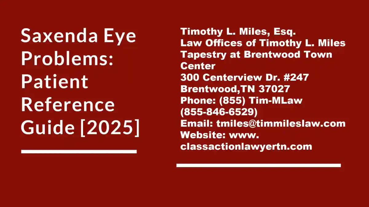 Saxenda Eye Problems: Patient Reference Guide [2025]