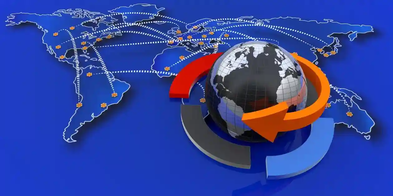 Globe with business arrows used in Skye Bioscience class action lawsuit used in Skye Bioscience Class Action Lawsuit