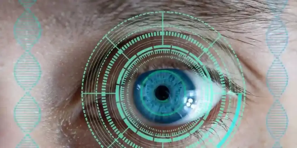 picture of beauiful eye up close with radar rings coming out used in Zepbound Vision Problems