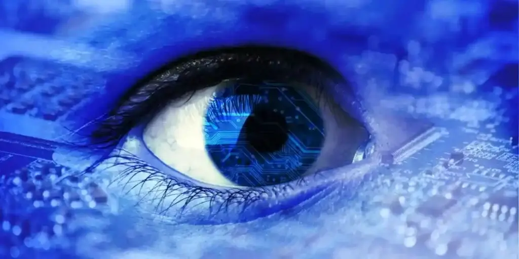 blue eye blue fact up close view in Zepbound and Blurry Vision