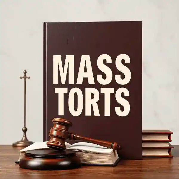 brown book standing up with words mass torts on front used in Ocaliva Liver Failure Lawsuits